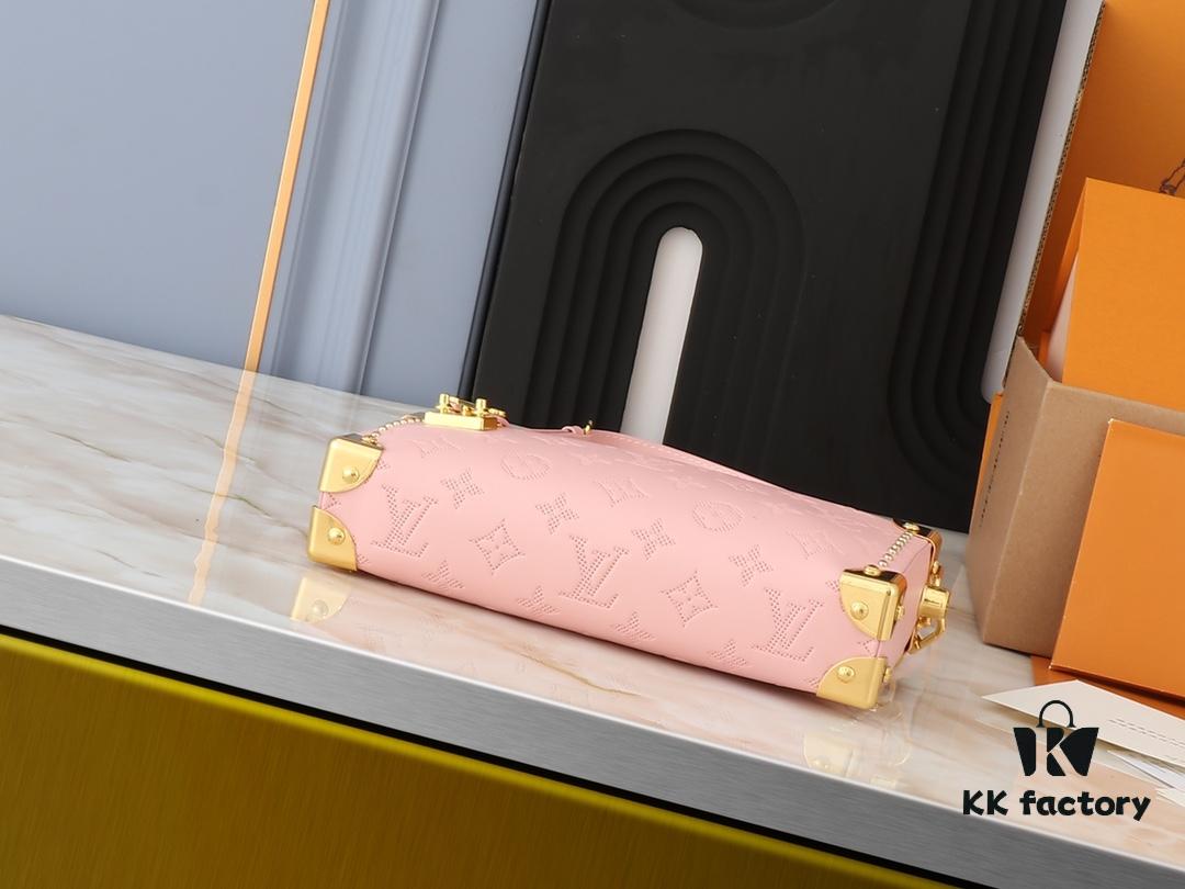 693064d66e68136f4d9a451a Upgraded Original M46356 M46358 2025 Spring Runway Style Horizontal Mini Trunk LV Side Trunk Eileen Gu Box Bag
