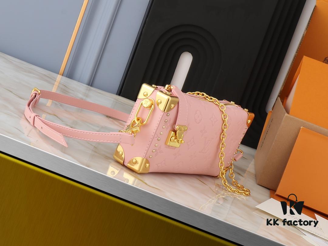 693064d66e68136f4d9a451b Upgraded Original M46356 M46358 2025 Spring Runway Style Horizontal Mini Trunk LV Side Trunk Eileen Gu Box Bag