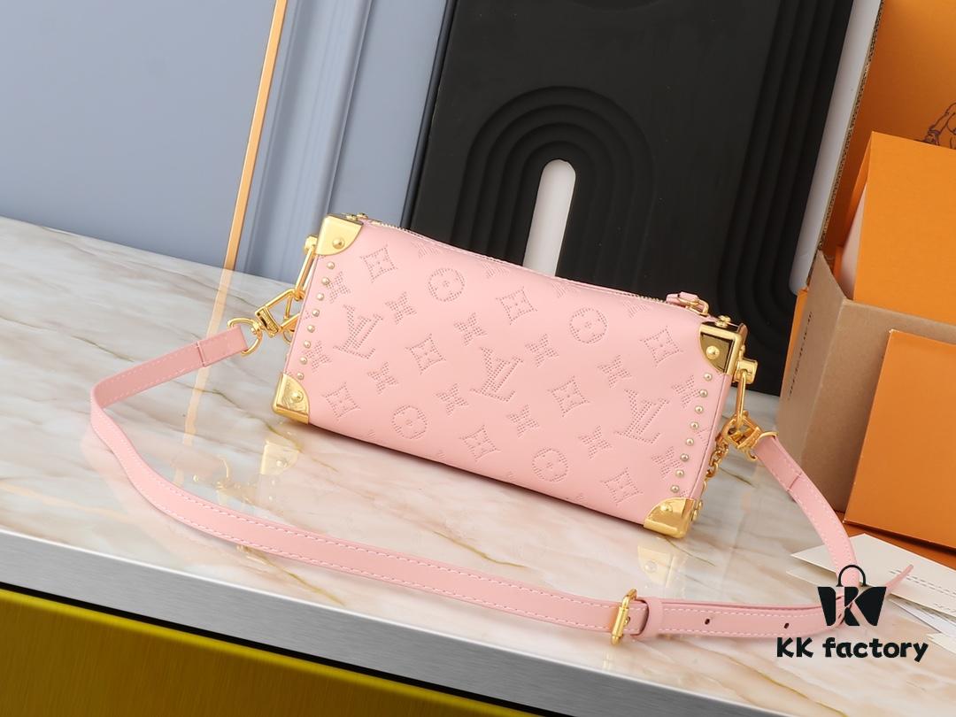 693064d76e68136f4d9a451d Upgraded Original M46356 M46358 2025 Spring Runway Style Horizontal Mini Trunk LV Side Trunk Eileen Gu Box Bag