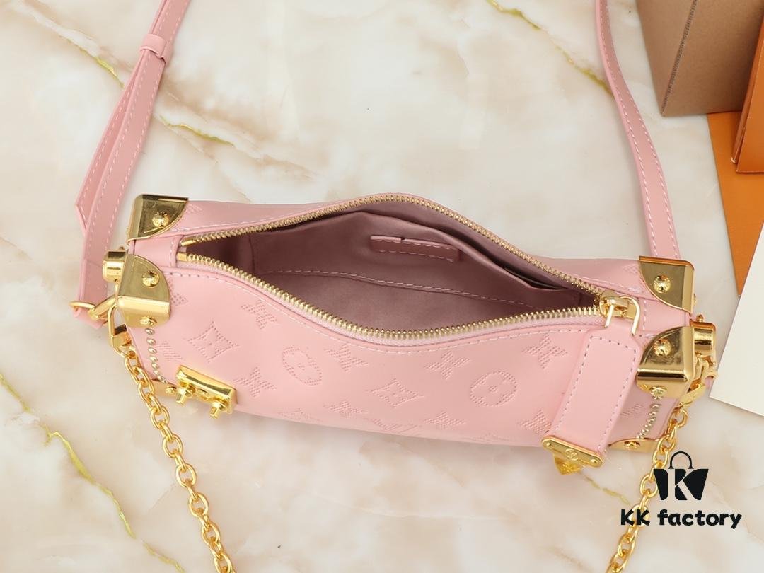 693064d96e68136f4d9a4520 Upgraded Original M46356 M46358 2025 Spring Runway Style Horizontal Mini Trunk LV Side Trunk Eileen Gu Box Bag