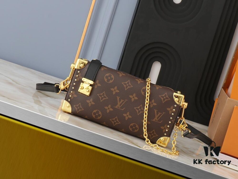693064d96e68136f4d9a4521 Upgraded Original M46356 M46358 2025 Spring Runway Style Horizontal Mini Trunk LV Side Trunk Eileen Gu Box Bag