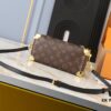 Upgraded Original M46356 M46358 2025 Spring Runway Style Horizontal Mini Trunk LV Side Trunk Eileen Gu Box Bag