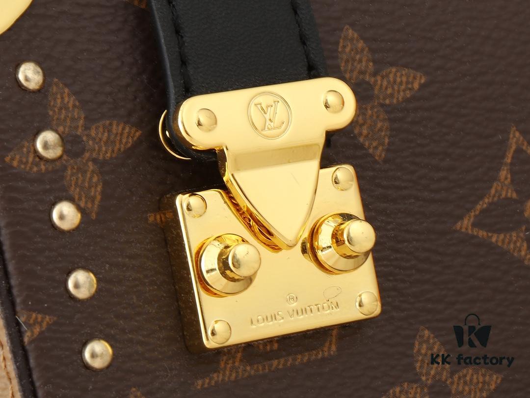 Upgraded Original M46356 M46358 2025 Spring Runway Style Horizontal Mini Trunk LV Side Trunk Eileen Gu Box Bag