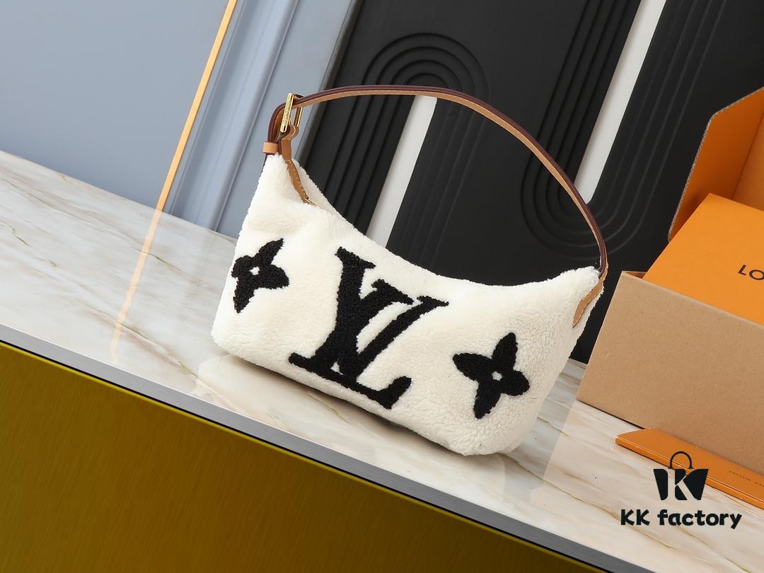 693064e66e68136f4d9a453e Upgraded Original M11920 LV Ski Collection Hills Pochette Clutch with Shimmering Metallic Accents