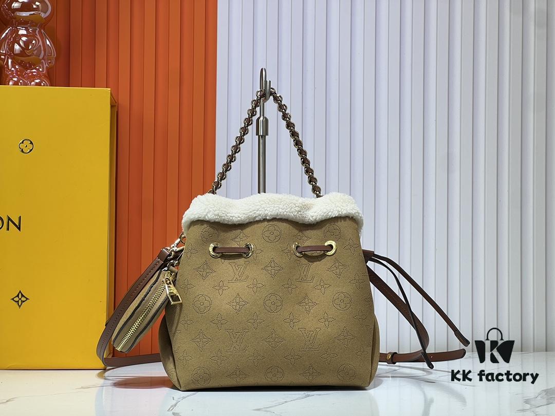 693065006e68136f4d9a4570 Upgraded M11839 (Suede Leather with Digital Perforation, Matched Pattern) Bella Handbag from LV Ski Collection
