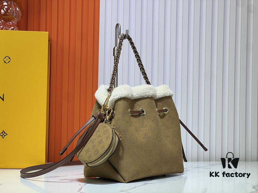 693065006e68136f4d9a4571 Upgraded M11839 (Suede Leather with Digital Perforation, Matched Pattern) Bella Handbag from LV Ski Collection