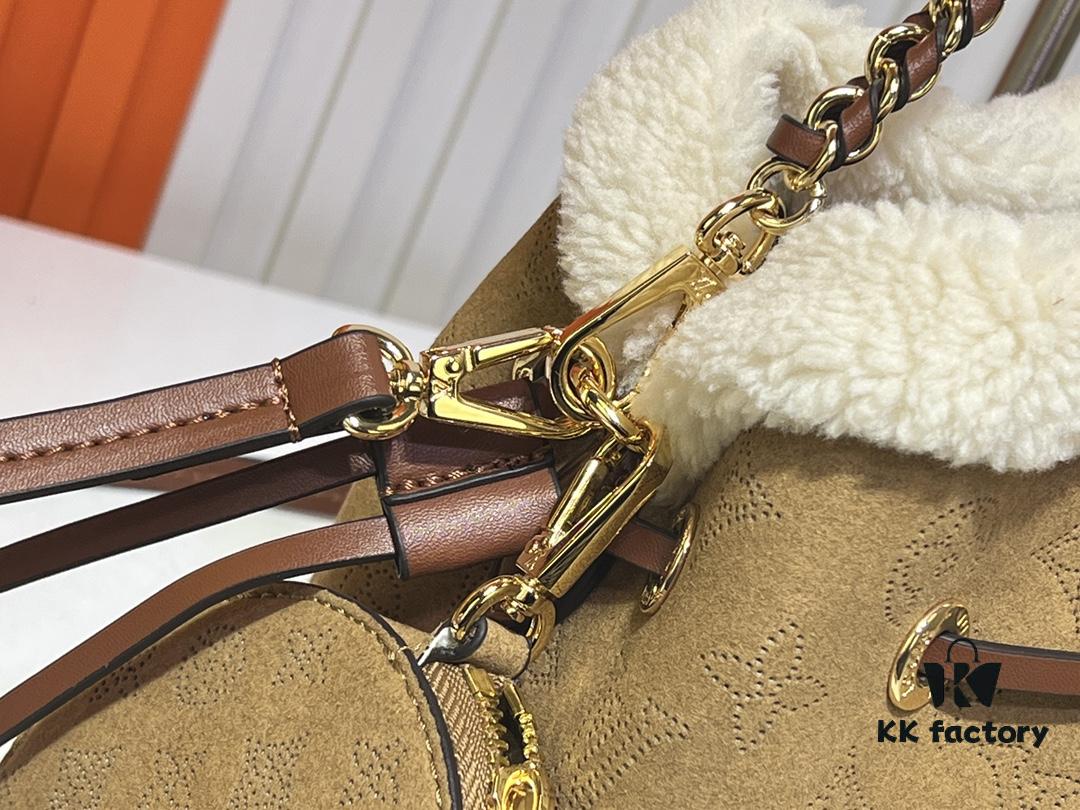 693065006e68136f4d9a4573 Upgraded M11839 (Suede Leather with Digital Perforation, Matched Pattern) Bella Handbag from LV Ski Collection