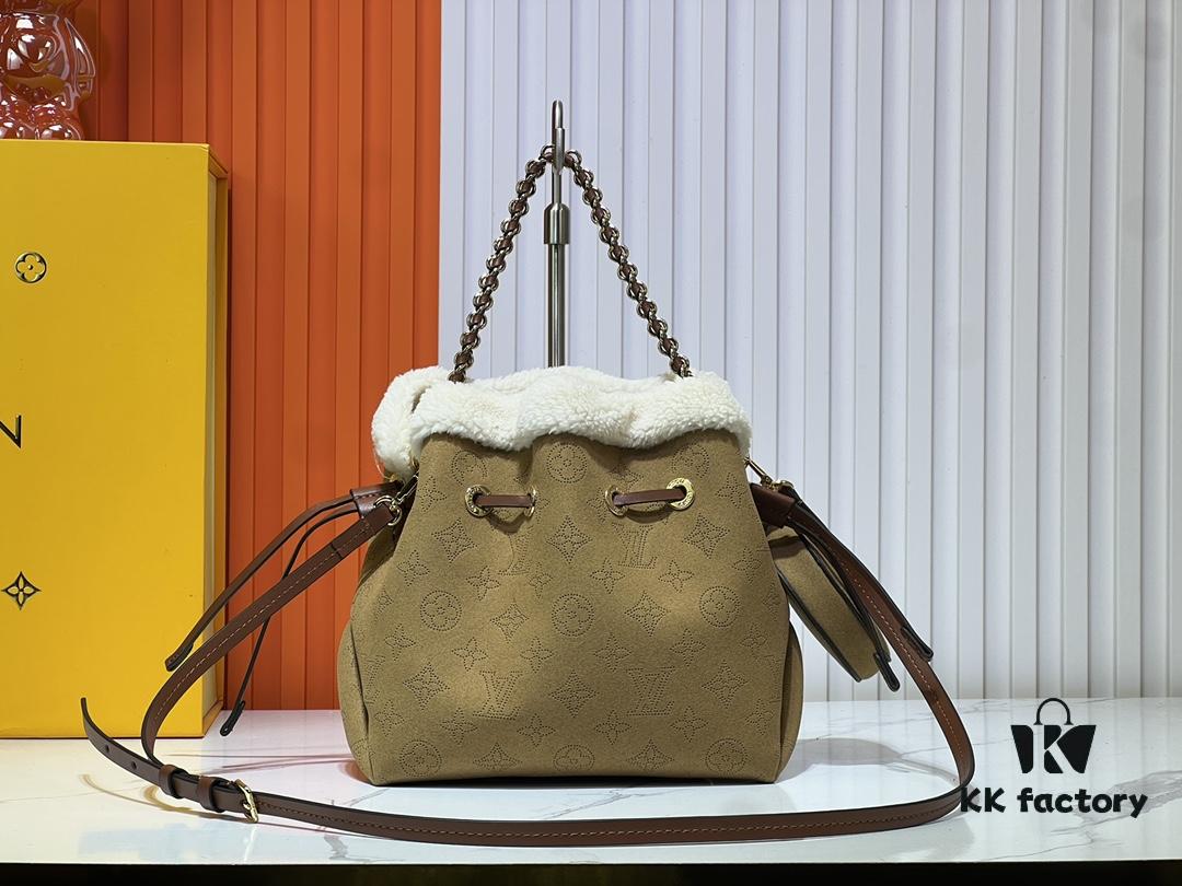 693065026e68136f4d9a4576 Upgraded M11839 (Suede Leather with Digital Perforation, Matched Pattern) Bella Handbag from LV Ski Collection