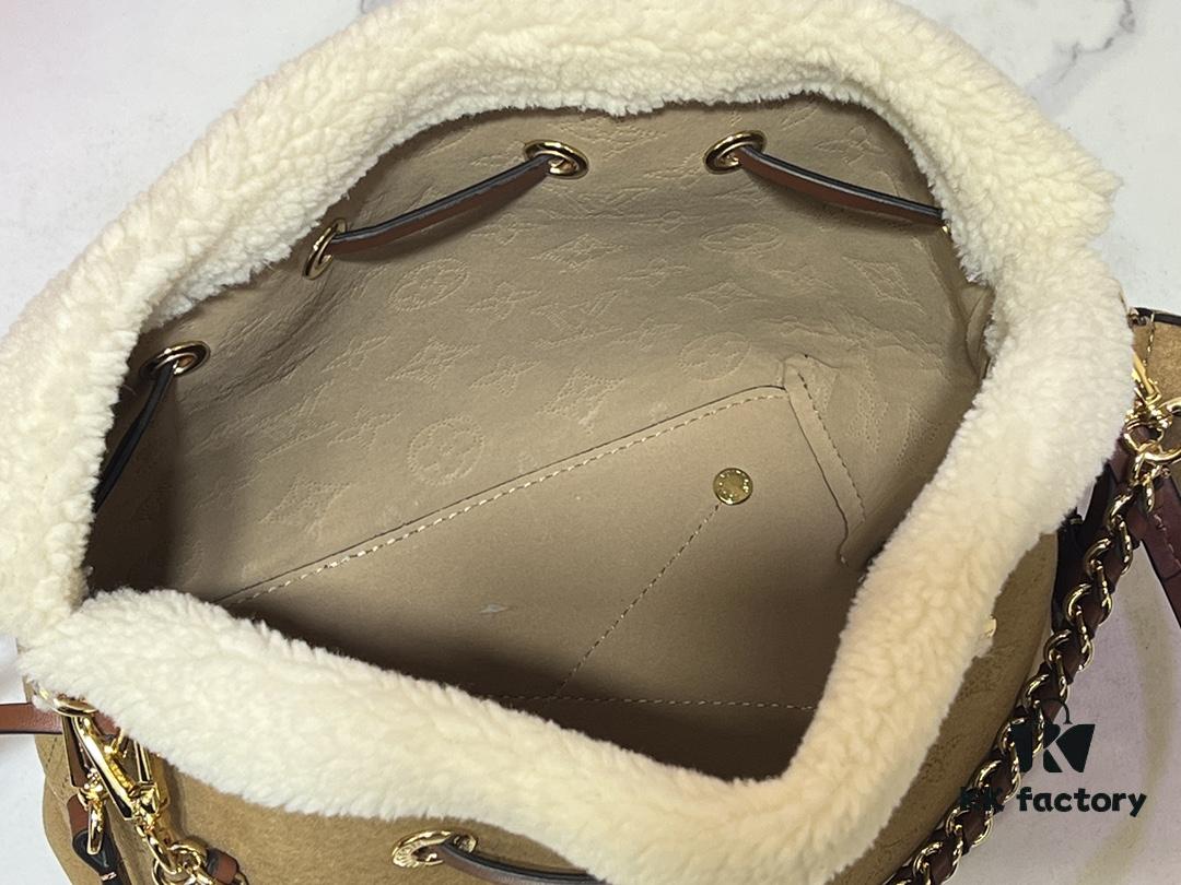 693065036e68136f4d9a4578 Upgraded M11839 (Suede Leather with Digital Perforation, Matched Pattern) Bella Handbag from LV Ski Collection