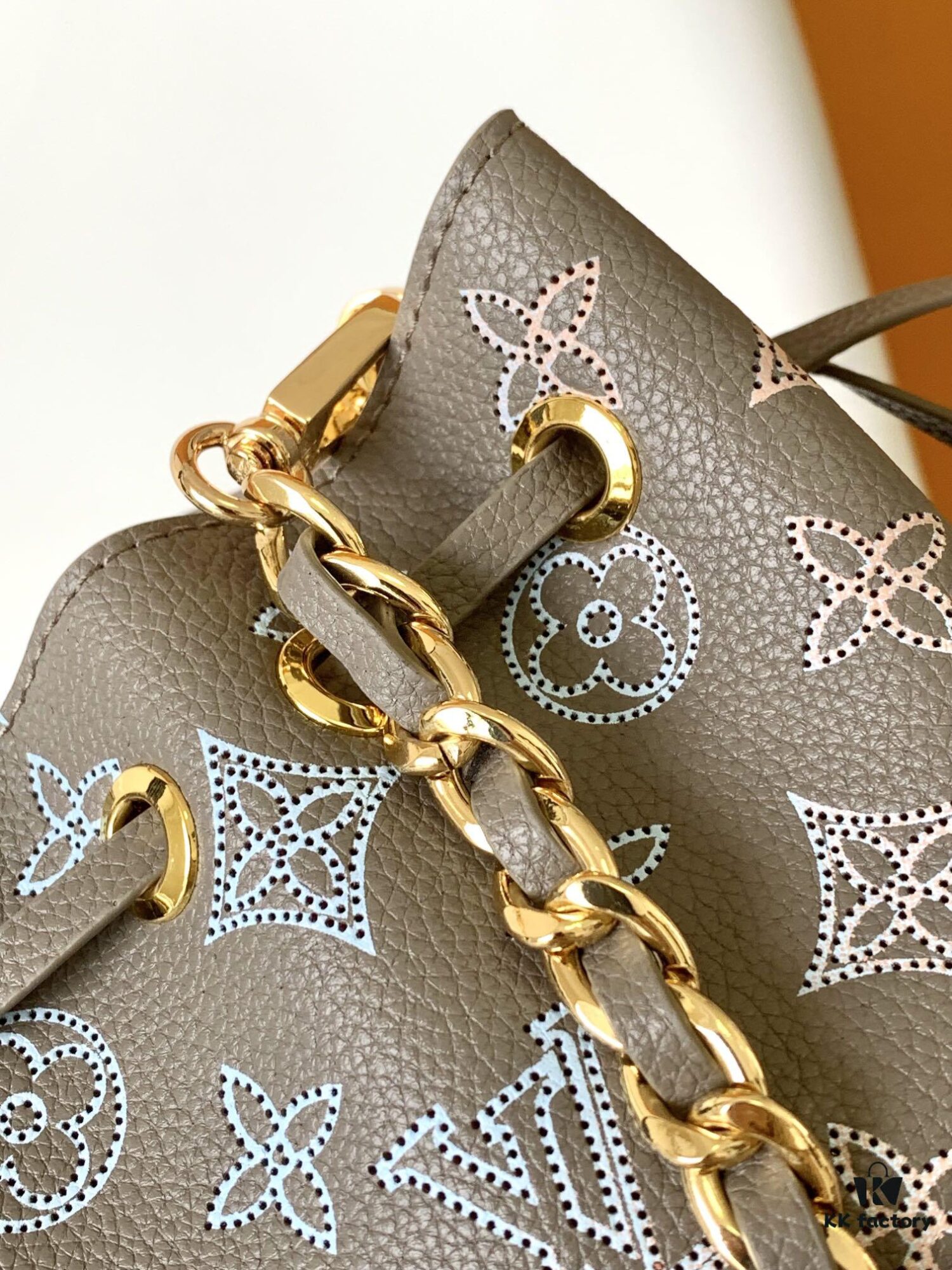 693065496e68136f4d9a45fc Pico Bella Bucket Bag in Perforated Calfskin Leather
