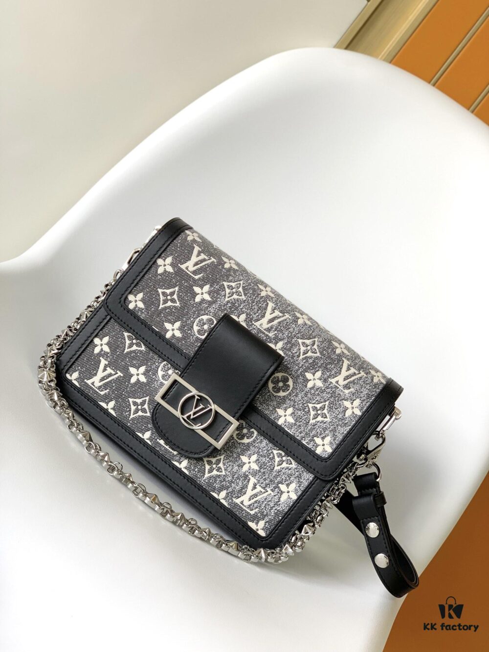 Special Offer M21458 Top-Quality Original Surplus Dauphine Medium Handbag in Monogram Jacquard Denim