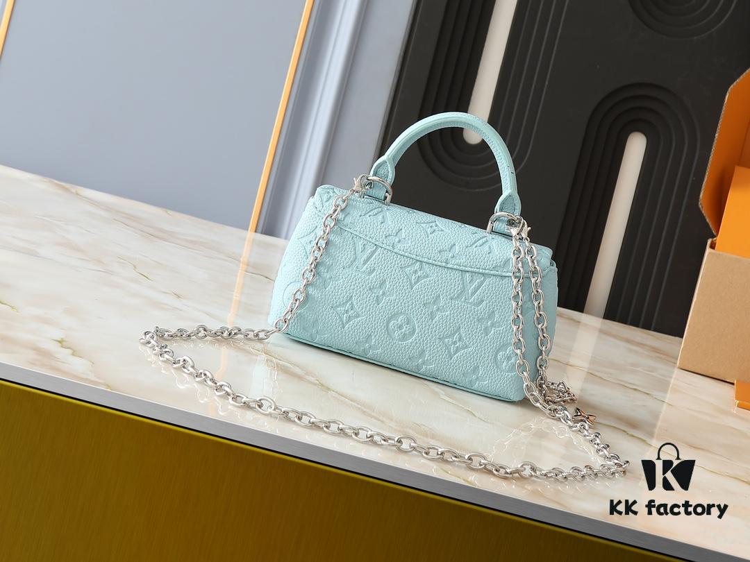 6930655e6e68136f4d9a4624 Upgraded Original Version M12145 White M12144 Black M12211 Blue This Nano Madeleine Bag Features a Miniaturized Interpretation of the Madeleine Bag Crafted in Monogram Empreinte Leather Complemented by a Classic S-Lock Closure and a Detachable Chain Accented with the LV Circle Signature Offering Ample Space for Daily Essentials and Can Be Carried as a Top Handle Crossbody or Shoulder Bag Dimensions: 12.5 x 6 x 21 cm (Height Width Length)