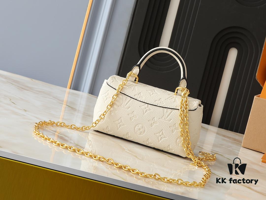 693065636e68136f4d9a462f Upgraded Original M12145 White M12144 Black M12211 Blue This Nano Madeleine Bag Features a Miniature Version of the Madeleine Bag Crafted in Monogram Empreinte Leather with a Classic S-Lock Clasp and a Detachable Chain Accented with the LV Circle Logo Ideal for Carrying Daily Essentials Offering Versatile Carrying Options as a Handbag Shoulder Bag or Crossbody Bag Size: 12.5 x 6 x 21 cm (Height Width Length)