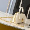 693065676e68136f4d9a4638 Upgraded Original M12145 White M12144 Black M12211 Blue This Nano Madeleine Bag Features a Miniature Version of the Madeleine Bag Crafted in Monogram Empreinte Leather with a Classic S-Lock Clasp and a Detachable Chain Accented with the LV Circle Logo Ideal for Carrying Daily Essentials Offering Versatile Carrying Options as a Handbag Shoulder Bag or Crossbody Bag Size: 12.5 x 6 x 21 cm (Height Width Length)