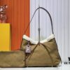 6930656f6e68136f4d9a4649 M11843 M46203 (Suede Leather with Digital Perforation Technique, Aligned Pattern) CarryAll Small Bag from LV Ski Collection