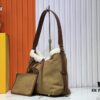 693065706e68136f4d9a464c M11843 M46203 (Suede Leather with Digital Perforation Technique, Aligned Pattern) CarryAll Small Bag from LV Ski Collection