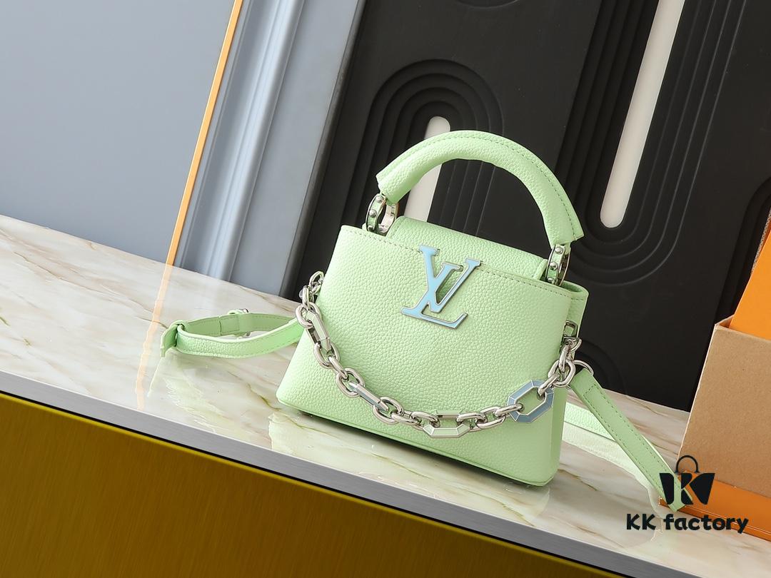 693065726e68136f4d9a4650 Upgraded Original M24683 M25232 M24684 M25211 Capucines Mini Bag in Vibrant Taurillon Leather