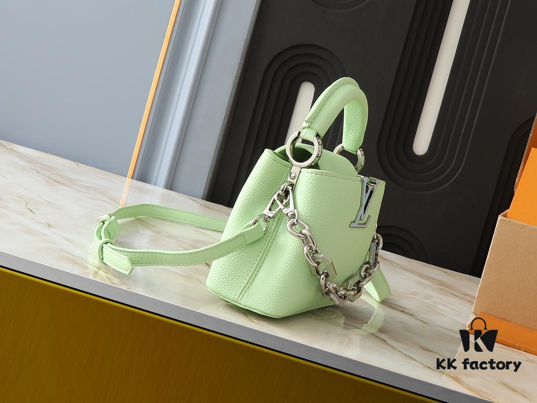 693065736e68136f4d9a4651 Upgraded Original M24683 M25232 M24684 M25211 Capucines Mini Bag in Vibrant Taurillon Leather