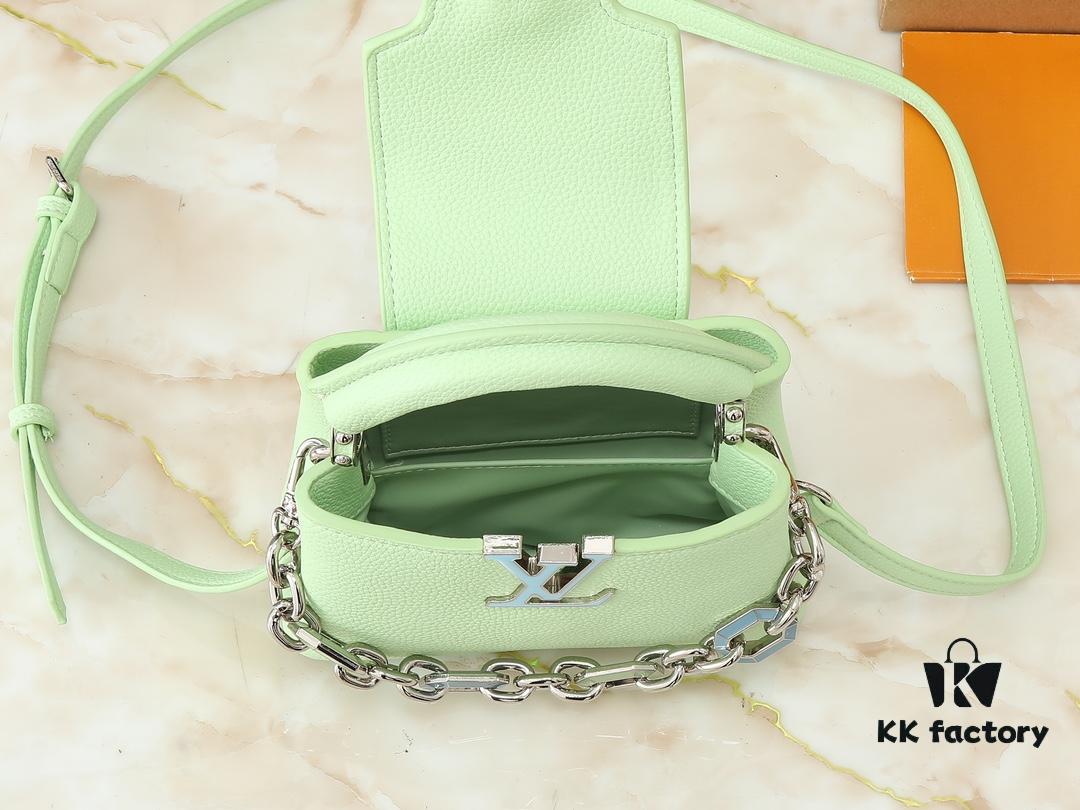 693065766e68136f4d9a465a Upgraded Original M24683 M25232 M24684 M25211 Capucines Mini Bag in Vibrant Taurillon Leather