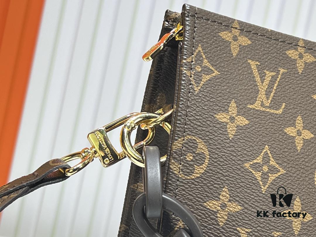 693065c16e68136f4d9a46ec Authentic High-End Quality LV M67692# M47542 Exclusive New Arrival Rose Series Cosmetic Bag Classic Monogram Clutch Wash Pouch