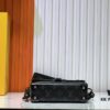 Soul Trunk Bag in Black and Multicolor Grain Leather