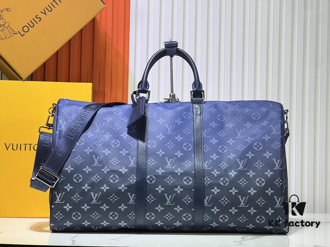 693066466e68136f4d9a4802 Louis Vuitton LV 24FW New Monogram Black Ombré Blue Green Gradient Series Messenger Bag Montsouris Crossbody Bag Keepall 55 Travel Bag Multiple Classic Styles