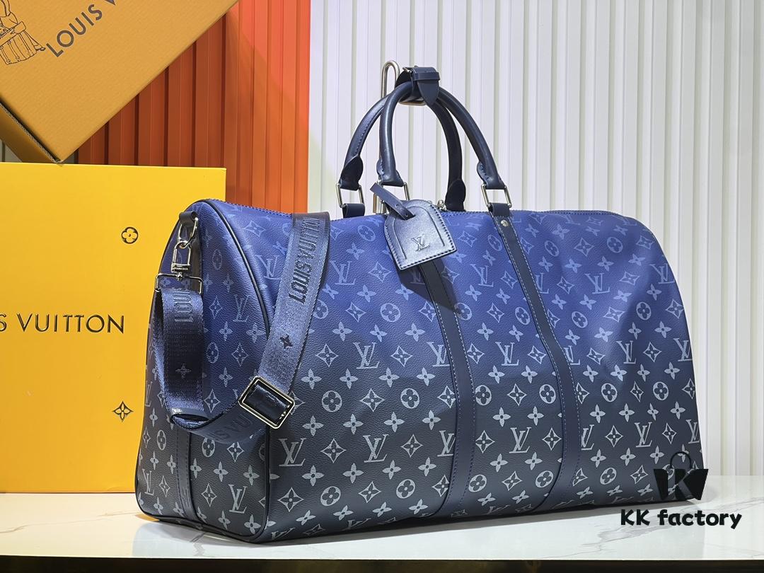 693066466e68136f4d9a4803 Louis Vuitton LV 24FW New Monogram Black Ombré Blue Green Gradient Series Messenger Bag Montsouris Crossbody Bag Keepall 55 Travel Bag Multiple Classic Styles
