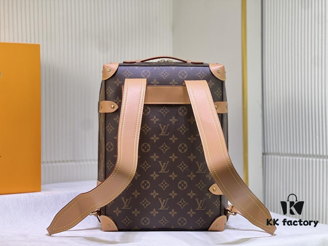 693066556e68136f4d9a4820 Upgraded Version Retro Trunk Bag 44752, Old Flower, Black Flower, Black Check, LV Classic Refined Trunk Bag