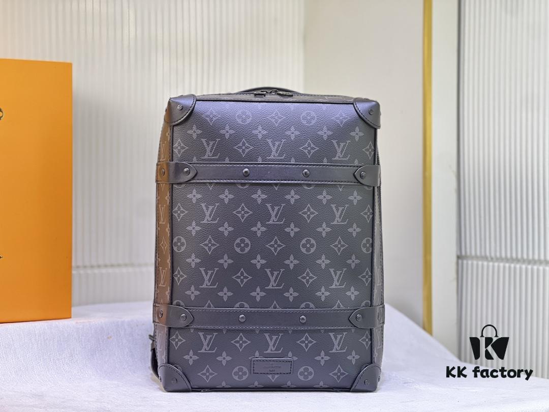 693066576e68136f4d9a4823 Upgraded Vintage Trunk Bag 44752, Old Flower, Black Flower, Black Check, Classic LV Trunk Bag