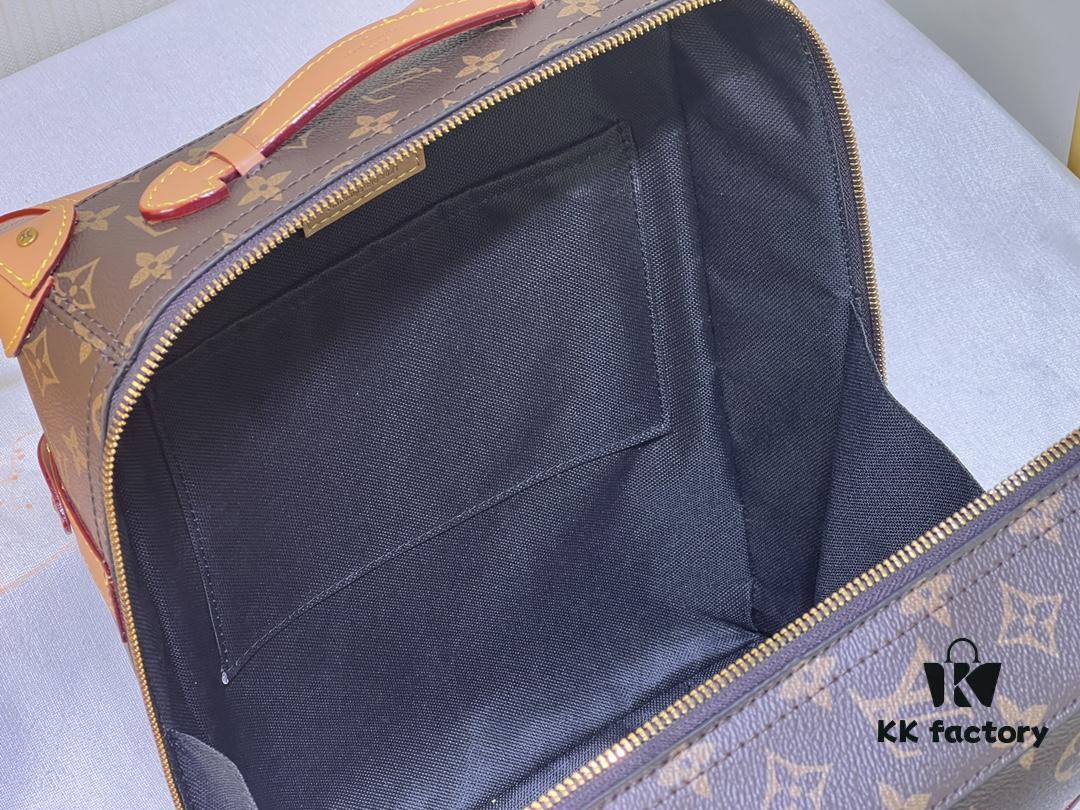 693066576e68136f4d9a4825 Upgraded Version Retro Trunk Bag 44752, Old Flower, Black Flower, Black Check, LV Classic Refined Trunk Bag