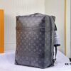 693066596e68136f4d9a4826 Upgraded Vintage Trunk Bag 44752, Old Flower, Black Flower, Black Check, Classic LV Trunk Bag