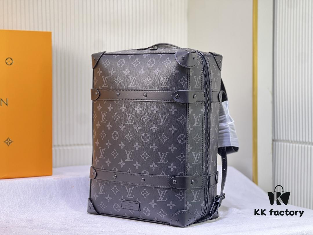 693066596e68136f4d9a4826 Upgraded Vintage Trunk Bag 44752, Old Flower, Black Flower, Black Check, Classic LV Trunk Bag