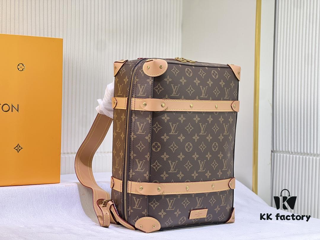 6930665a6e68136f4d9a4829 Upgraded Version Retro Trunk Bag 44752, Old Flower, Black Flower, Black Check, LV Classic Refined Trunk Bag