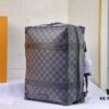 6930665d6e68136f4d9a482f Upgraded Version Vintage Trunk Bag 44752 LV Classic Monogram Pattern in Old Gold, Black Flower, Black Check Design