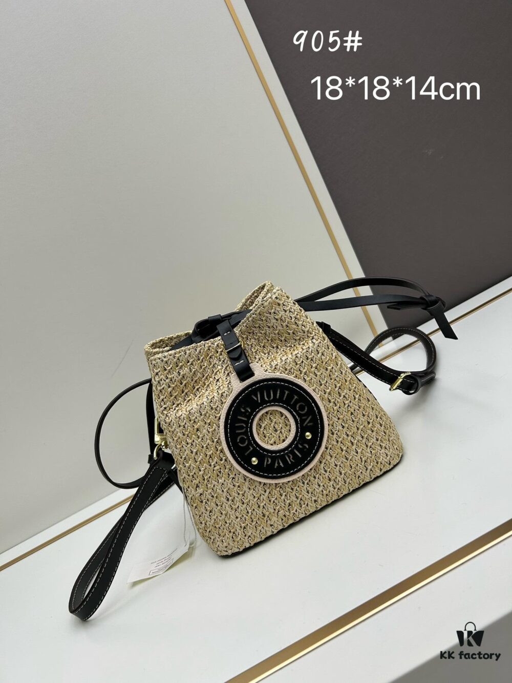 693066696e68136f4d9a4848 New Small LV NOE PURSE Bucket Bag in Raffia Leather Mini Style