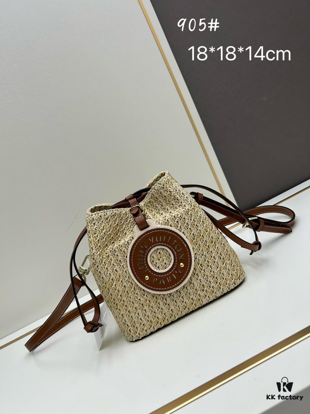 6930666f6e68136f4d9a4852 New Small LV NOE PURSE Bucket Bag in Raffia Leather