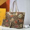 693066976e68136f4d9a48a5 M45865 M40995 This Neverfull Medium Handbag is crafted from Monogram Tiles canvas in a tote silhouette, accented with leather trim that defines the top and handles. The central LV Circle signature pairs playfully with the watercolor-effect Monogram pattern, while the printed zip pouch can be removed for separate use.