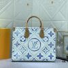 693066b86e68136f4d9a48da Upgraded Original M11262 M45495 M44571 OnTheGo Medium Tote Bag in Monogram Tiles Canvas with Watercolor Effect