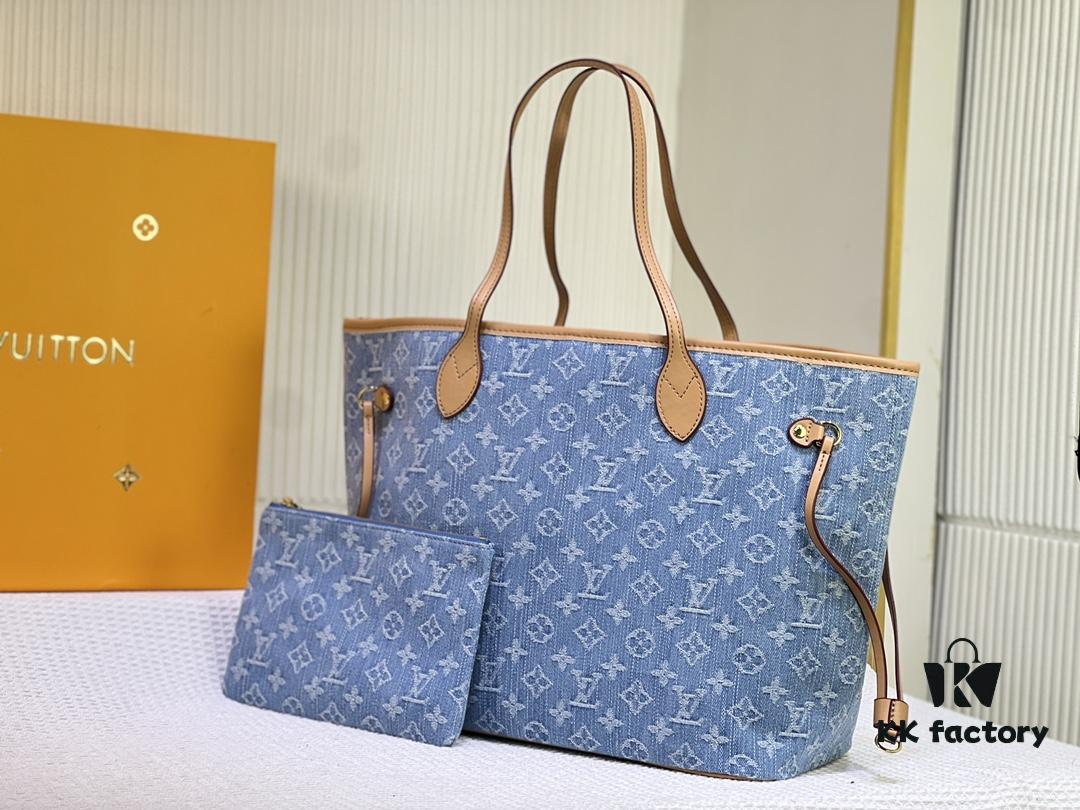 693066cf6e68136f4d9a4902 NEVERFULL Medium Handbag M45684 M45686 M40995 Denim Tote MM