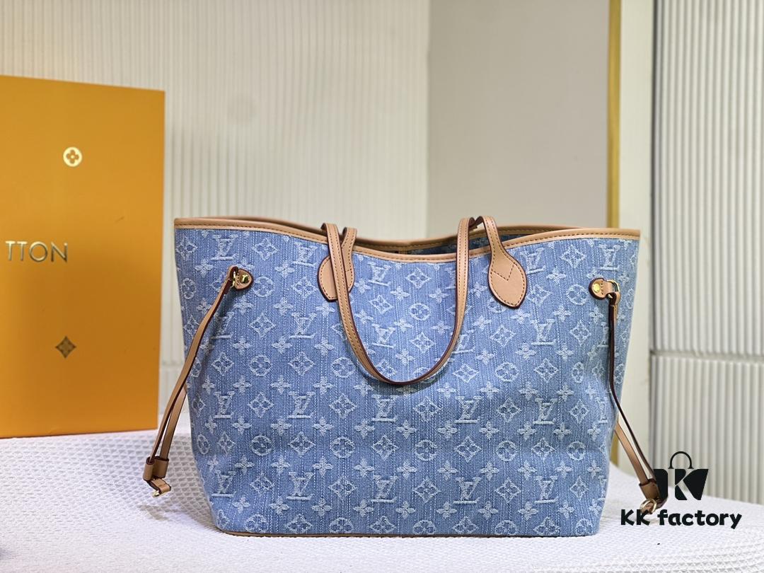 693066d16e68136f4d9a4903 NEVERFULL Medium Handbag M45684 M45686 M40995 Denim Tote MM