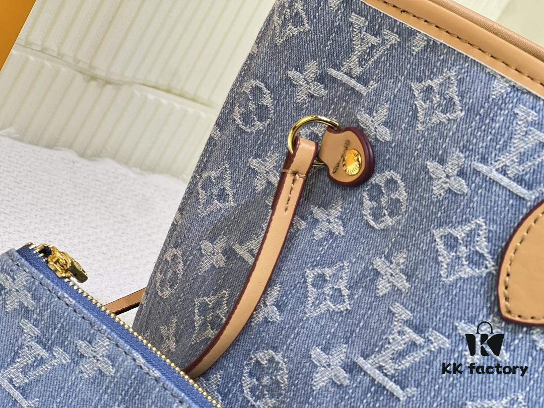 693066d26e68136f4d9a4905 NEVERFULL Medium Handbag M45684 M45686 M40995 Denim Tote MM