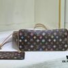 693066f16e68136f4d9a4938 Monogram Tote MM Handbag with Monochrome Stripes and LVs on Pink Background