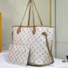 693066f66e68136f4d9a4944 M45684 M45685 M40995 Tote MM Handbag with Monogram Stripe in Cream and Pink Background