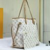 693066f76e68136f4d9a4946 M45684 M45685 M40995 Tote MM Handbag with Monogram Stripe in Cream and Pink Background