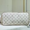 693066f96e68136f4d9a4948 M45684 M45685 M40995 Tote MM Handbag with Monogram Stripe in Cream and Pink Background
