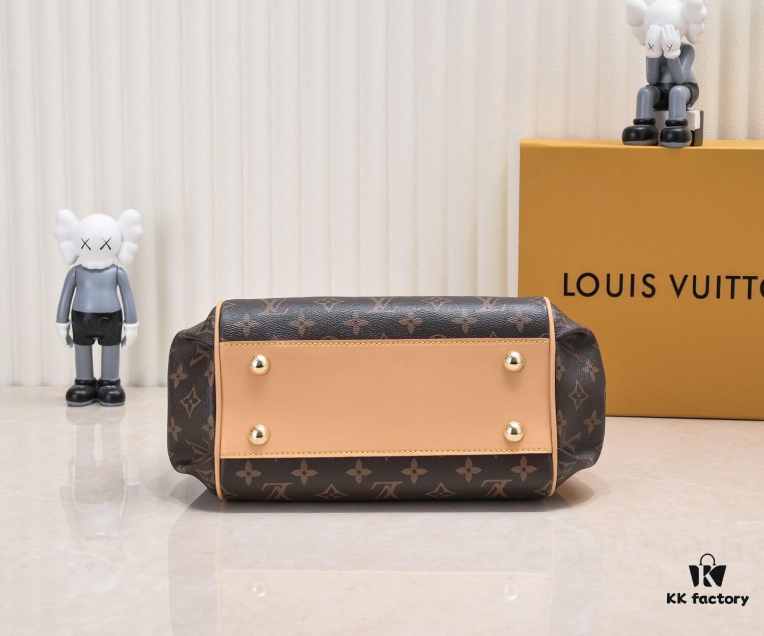 Exclusive Real Shot - Upgraded Version ‼️ LV Monogram with Leather Trim Handheld, Shoulder and Crossbody Bag Model 58188 with Long Strap, 2022 New Fashion Women's Bag, Monogram Genuine Leather Strap Tote Bag, Large Capacity [Strong] Size 33-22-16cm