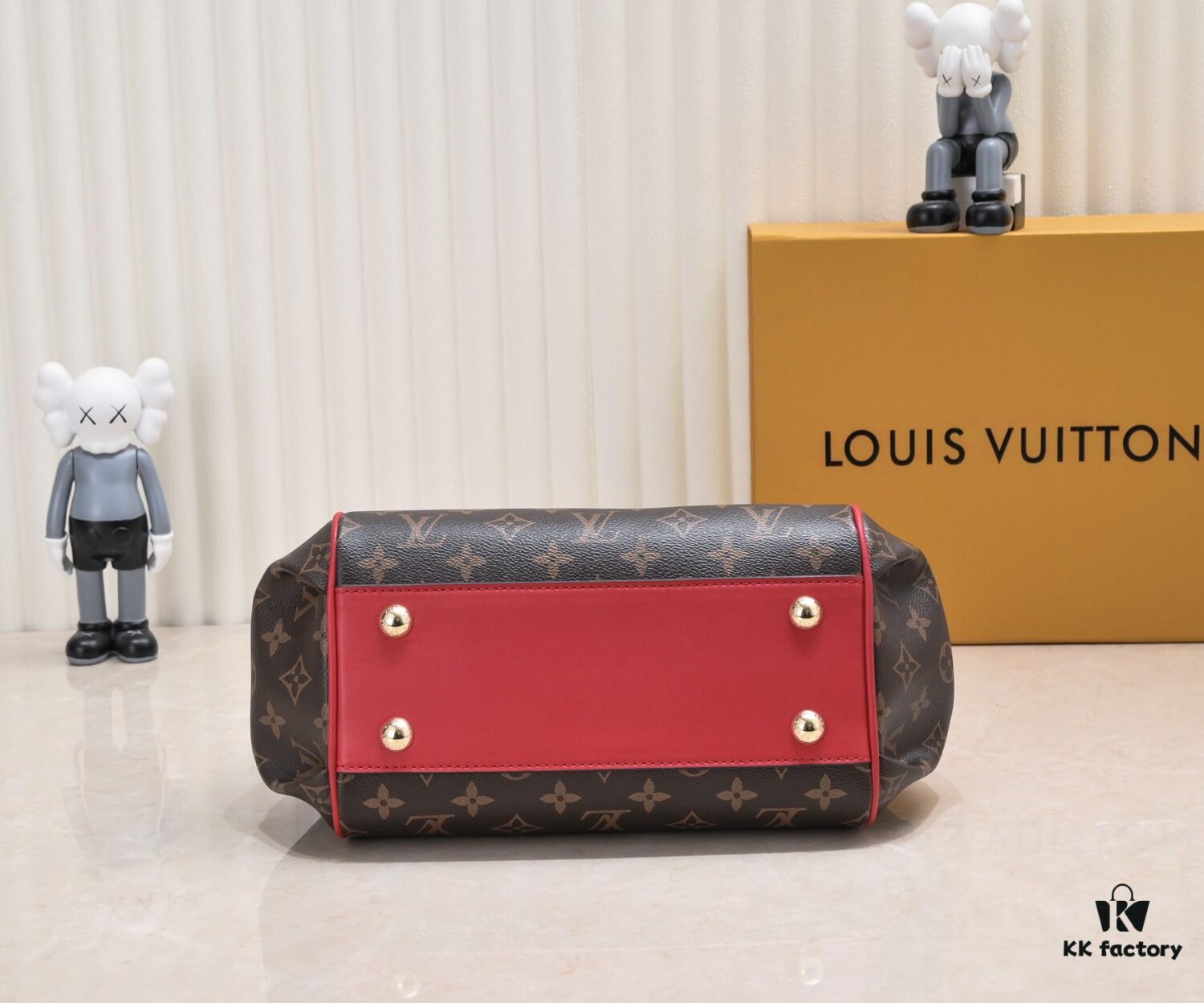Exclusive Real Shot - Upgraded Version ‼️ LV Monogram with Leather Trim Handheld, Shoulder & Crossbody Bag Model 58188 with Long Strap, 2022 New Fashion Women's Bag, Monogram Genuine Leather Strap Tote with Large Capacity [Strong], Size 33-22-16cm