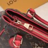 Exclusive Real Shot - Upgraded Version ‼️ LV Monogram with Leather Trim Handheld, Shoulder & Crossbody Bag Model 58188 with Long Strap, 2022 New Fashion Women's Bag, Monogram Genuine Leather Strap Tote with Large Capacity [Strong], Size 33-22-16cm