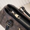 Exclusive Real Shot - Upgraded Version ‼️ LV Monogram with Leather Trim Handheld, Shoulder & Crossbody Bag Model 58188 with Long Strap, 2022 New Fashion Women's Bag, Monogram Genuine Leather Strap Tote, Large Capacity [Strong], Size 33-22-16cm