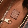 Exclusive Real Shot - Upgraded Version ‼️ LV Monogram with Leather Trim Tote Shoulder Crossbody Bag Model 58188, Includes Long Strap, 2022 New Fashion Women's Bag, Monogram Pattern with Genuine Leather Strap, Large Capacity [Strong], Size 33-22-16cm